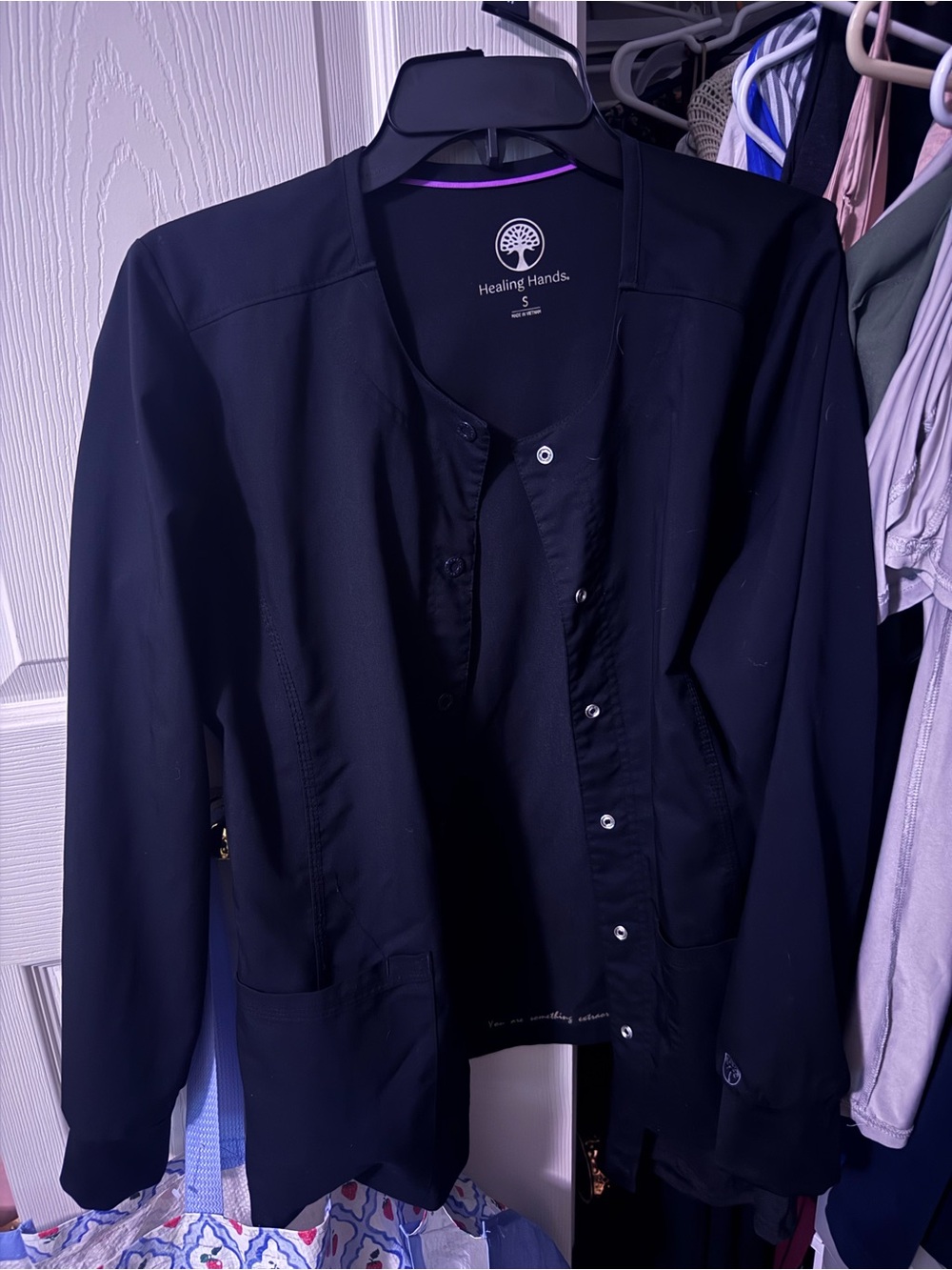 Healing hands scrub jacket